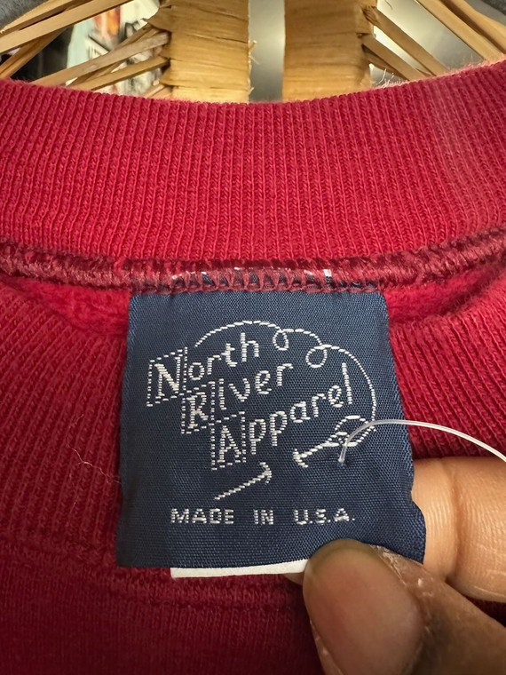 Vintage 90s Lifestyle Old School Cruisin' Burgundy Crewneck Sweatshirt Size Medium