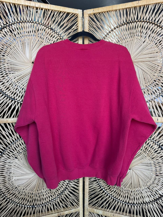 Vtg 90s The Disney Store Donald Duck Red Crewneck Size Large