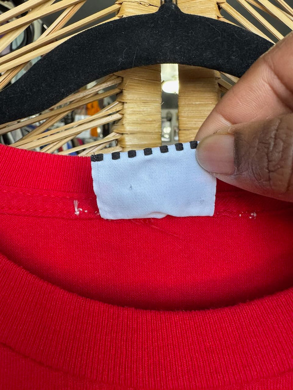 Y2K Indiana University IU Hoosiers Red Graphic T-Shirt Size X-Large