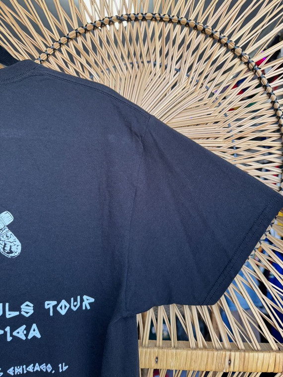 2015 Iron Maiden The Book Of Souls Tour Black T-Shirt Size Large