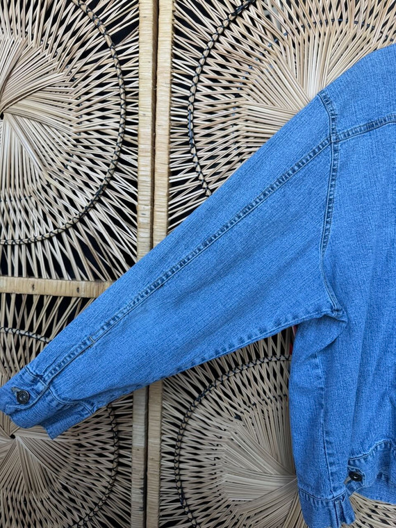 Vintage Y2K Plugg Full Zip Denim Jacket Women's Size 2XL XXL