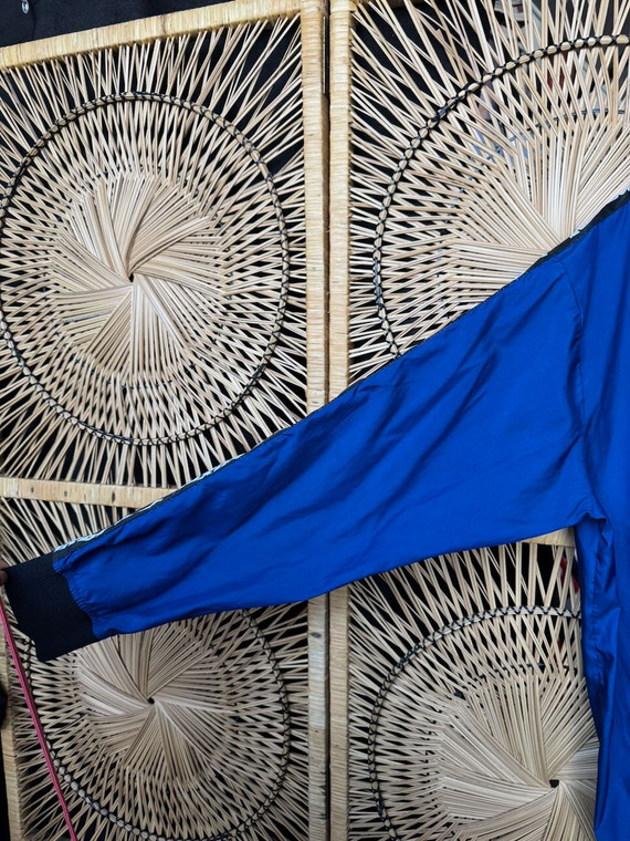 Y2K Joe Boxer Blue Windbreaker Pullover Size Large