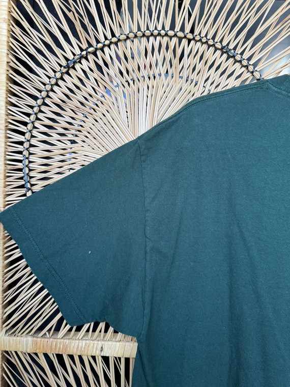 Y2K Obey Posse Military Skull Green T-Shirt Size XL