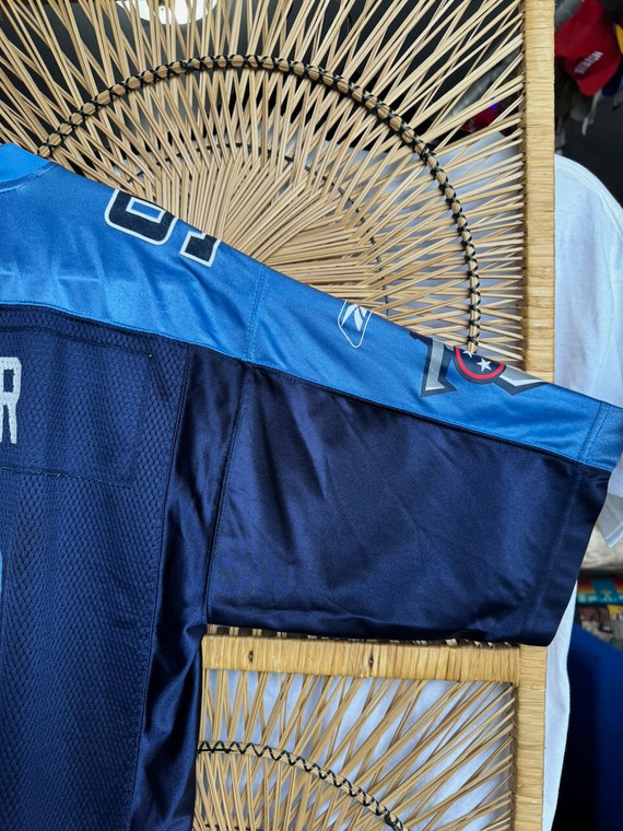 Y2K Reebok NFL Tennessee Titans Steve McNair #9 Blue Jersey Size Medium