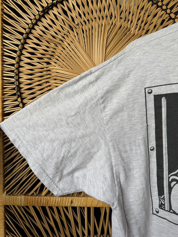 Vtg Anime Spike Graphic Grey T-Shirt Size X-Large