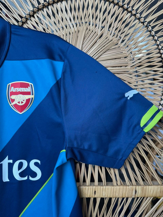 Puma Arsenal FC Blue Two-Toned Collared Soccer Jersey Men's Size Medium