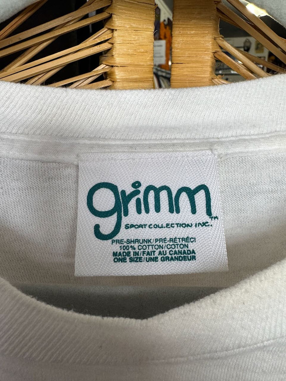 Vintage Too Tense Parody White T-Shirt Size Large