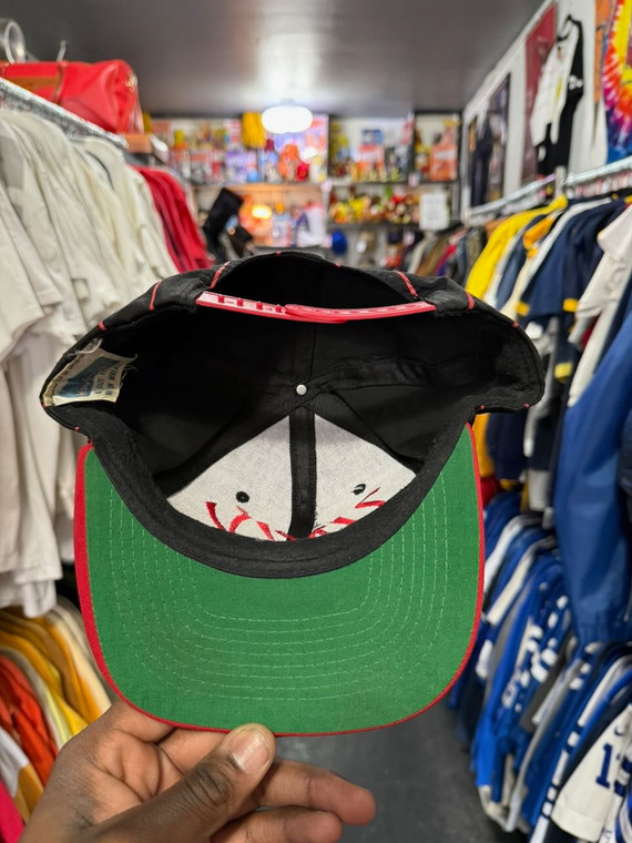 Vintage UNLV Las Vegas Runnin Rebels Striped Script Snapback Hat