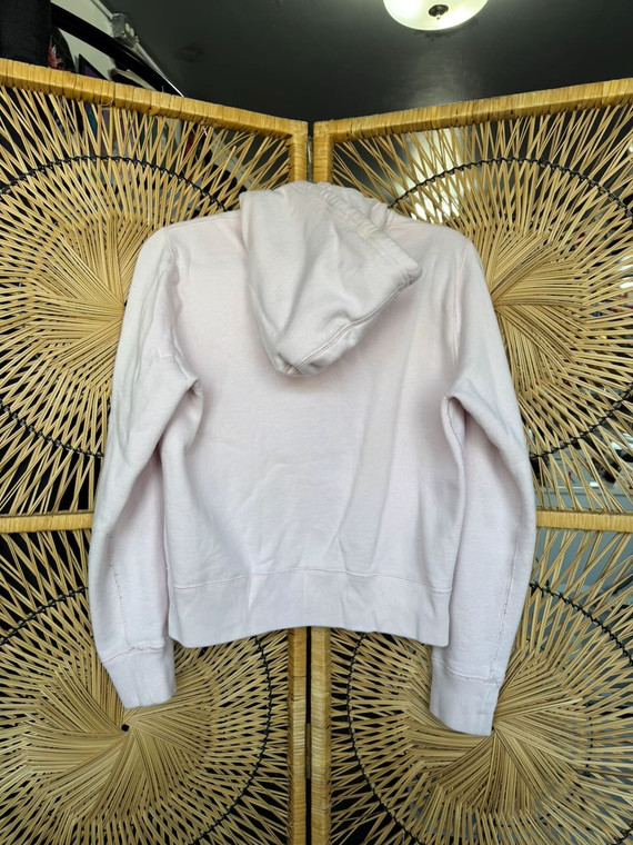 Vintage Polo Ralph Lauren Baby Pink Full Zip Hooded Jacket Women's Size Medium