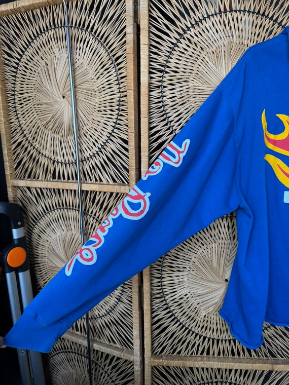 Homme + Femme "No Justice No Peace" Los Angeles Blue Hooded Sweatshirt Size 2XL XXL