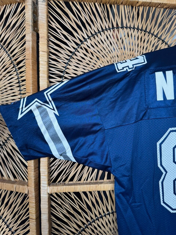 Vtg Champion NFL Dallas Cowboys Jay Novacek #84 Blue Jersey Size 52