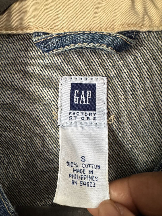 Y2K Gap Dark Wash Denim Button Jacket Women's Size Small