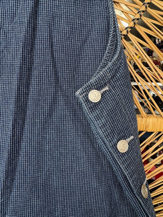 Vintage Carolina Colors Denim Grid Midi Dress Plus Size Women's Size 22W