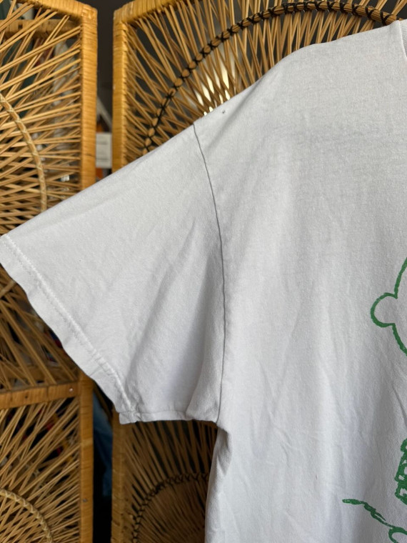 Vintage Peanuts' Charlie Brown Recycling White T-Shirt Size Large