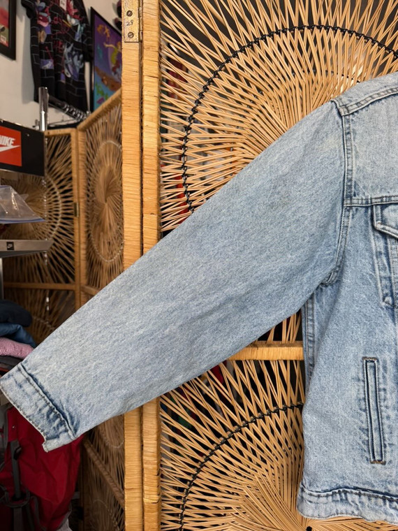 Vintage High Speed Stonewashed Denim Jacket Size Medium