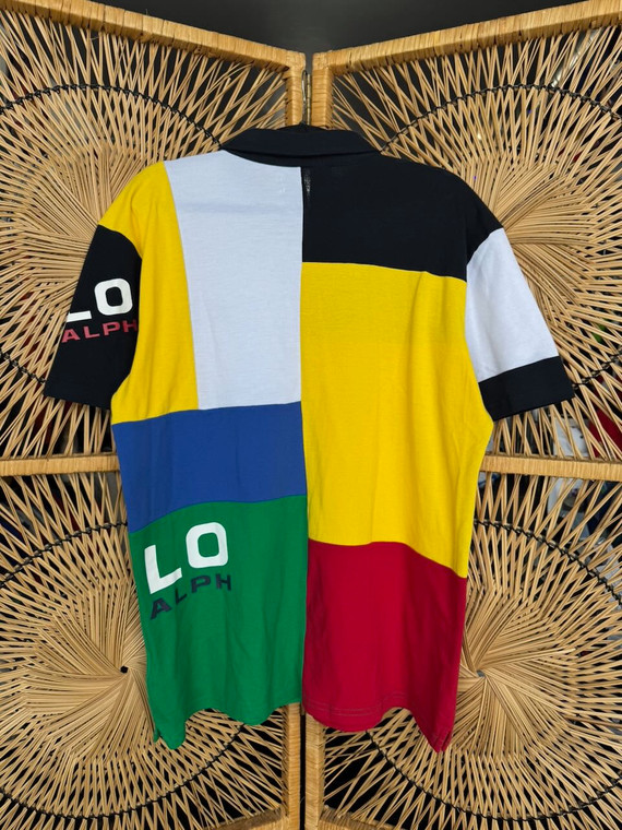 DS Polo Ralph Lauren RL Color Block Collared Polo Shirt Size X-Large XL
