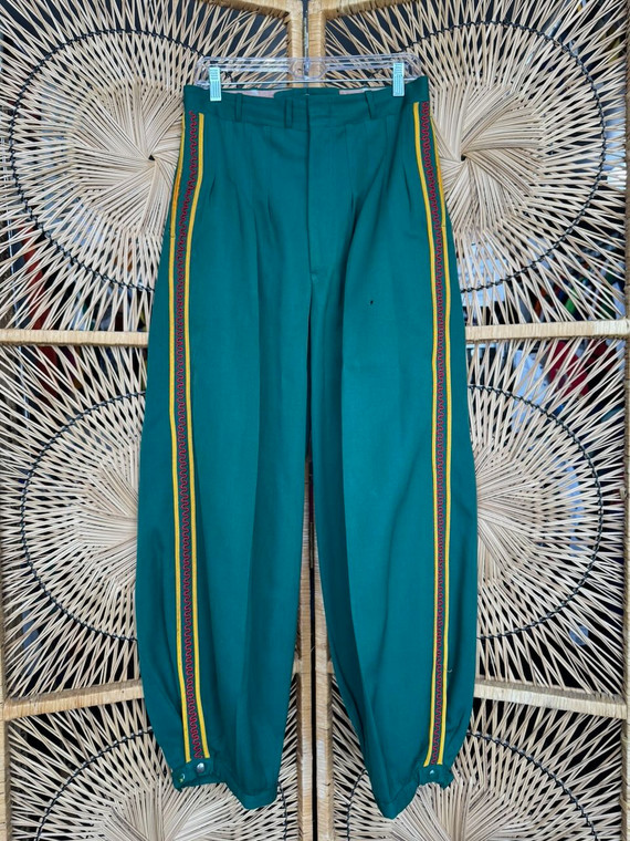 Vintage 60s 1965 Shriners International Michigan City, Indiana Green Suit Size Small