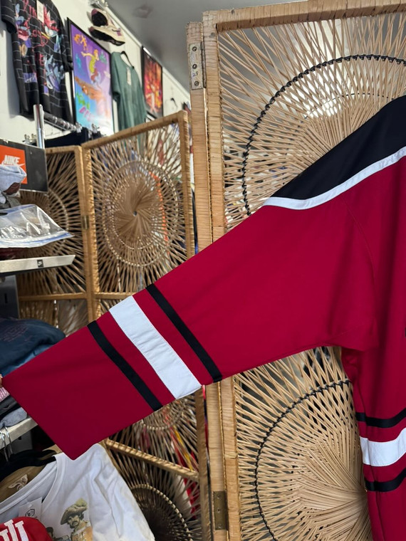 Vintage Steve & Barry's Indiana University IU Hoosiers #99 Hockey Red Jersey Size Large