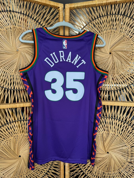 Nike NBA Phoenix Suns "The Valley" Kevin Durant #35 Purple Basketball Jersey Size 40 Small