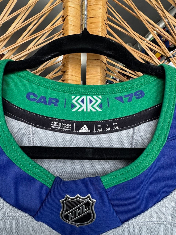 Adidas NHL Hartford Whales Blue, Grey, & Green Hockey Jersey Size 54