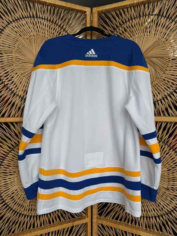 DS Adidas NHL Buffalo Sabres White, Blue Hockey Jersey Size 50