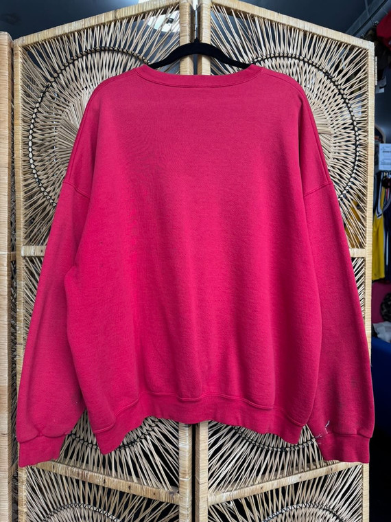 Y2K 2002 Ohio State University OSU Buckeyes Champions Football Red Crewneck Sweatshirt Size 3XL