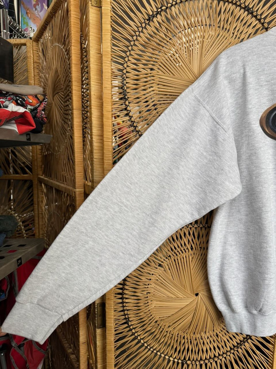 Vintage 90s Hard Rock Las Vegas Grey Crewneck Sweatshirt Size Large