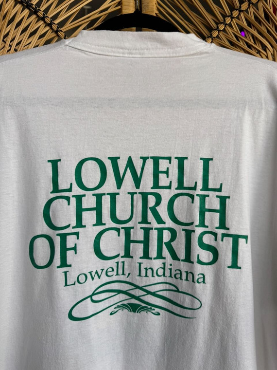 Vtg 90s 1994 "Let Everything That Hath Breath Praise The Lord" White T-Shirt Size X-Large