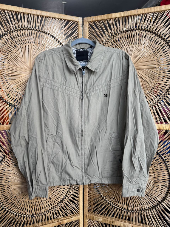 Vintage Y2K Hurley Khaki Commuter Jacket Size Medium