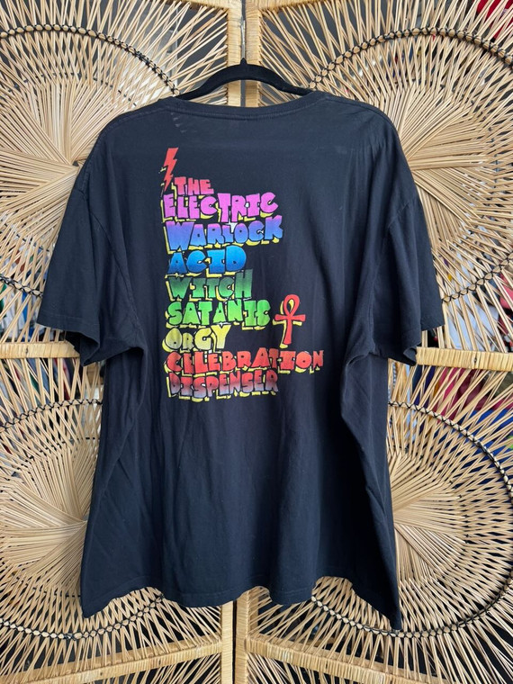 2016 Rob Zombie The Electric Warlock Acid Witch Satanic Orgy Celebration Dispenser Black T-Shirt Size 3XL
