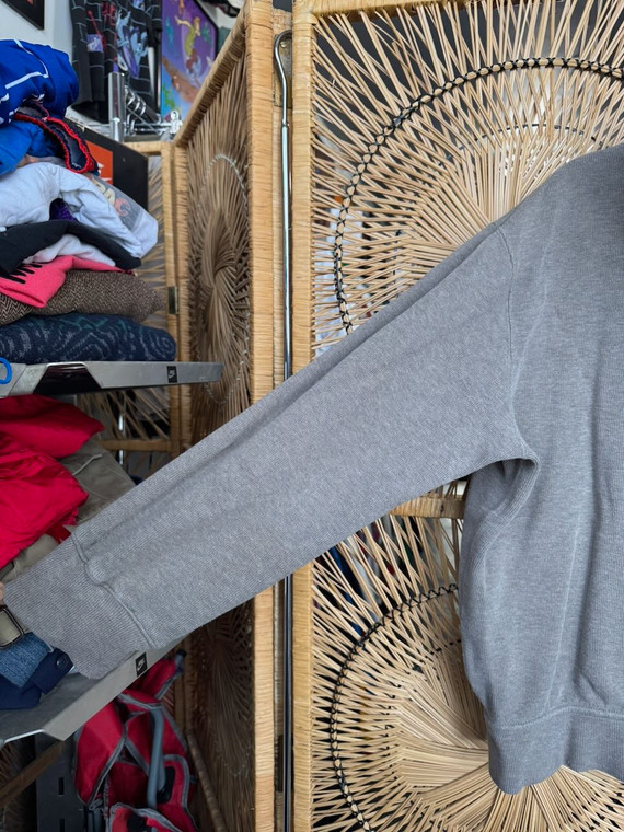 Vintage Polo Ralph Lauren Taupe Heavy Knit Full Zip Hooded Sweatshirt Size X-Large