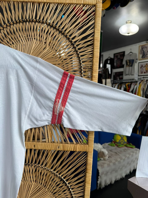 Vintage 90s 1990 NFL Super Bowl '92 XXVI Metrodome Minneapolis White Varsity T-Shirt Size Large