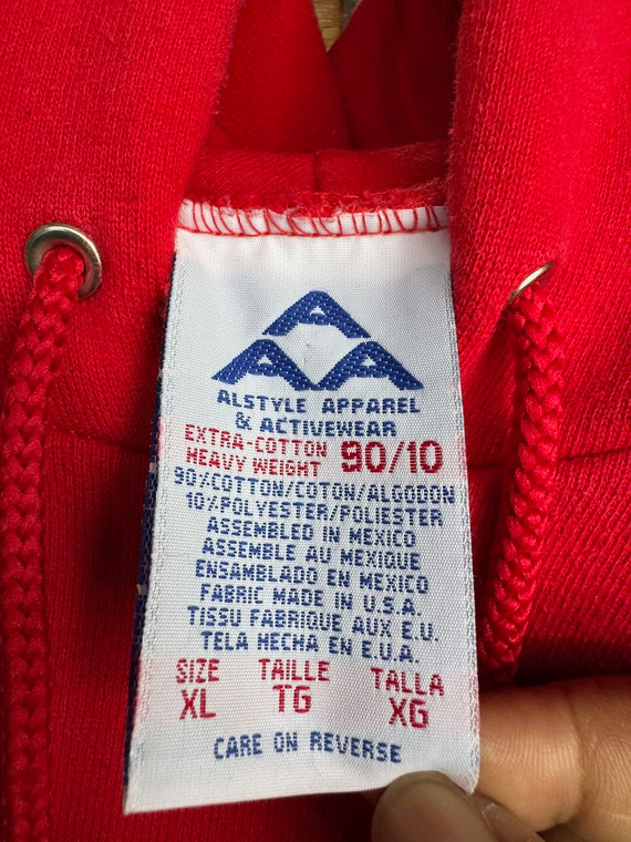 Vintage Y2K 2002 System Of A Down Red Hooded Sweatshirt Size XL