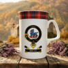Clan Bruce Fine Bone China Mug, hand decorated with Clan Tartan, Crest & Motto