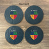 set of 4 standard hjrfc coasters