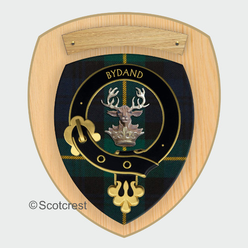 スコットランド製 クラン・クレスト 壁掛け マクビーン家 紋章 盾 Gordon Clan Crest Wall Plaque | Scottish Clan Gifts