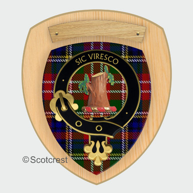 Christie Tartan Crest Wall Hanging Banner