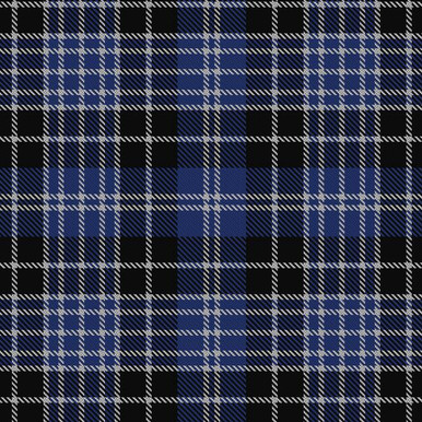 Clark Modern Tartan Crest Polo Shirt - Thistle Black Style