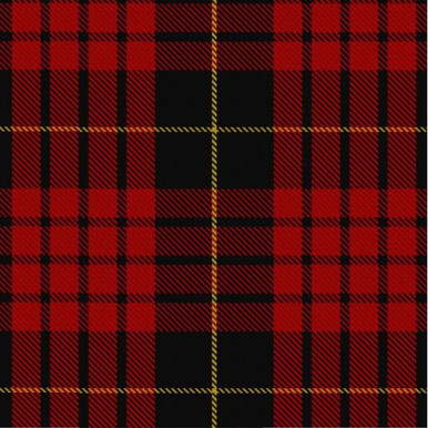 MacQueen Family Tartan Crest Blanket - 3 Sizes