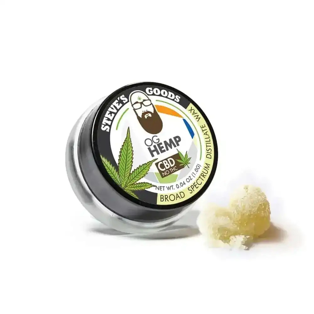 CBD WAX 【8g】90% コロラド州 Unflavored CBD Wax — Pure Hemp Concentrate | Steve's Goods