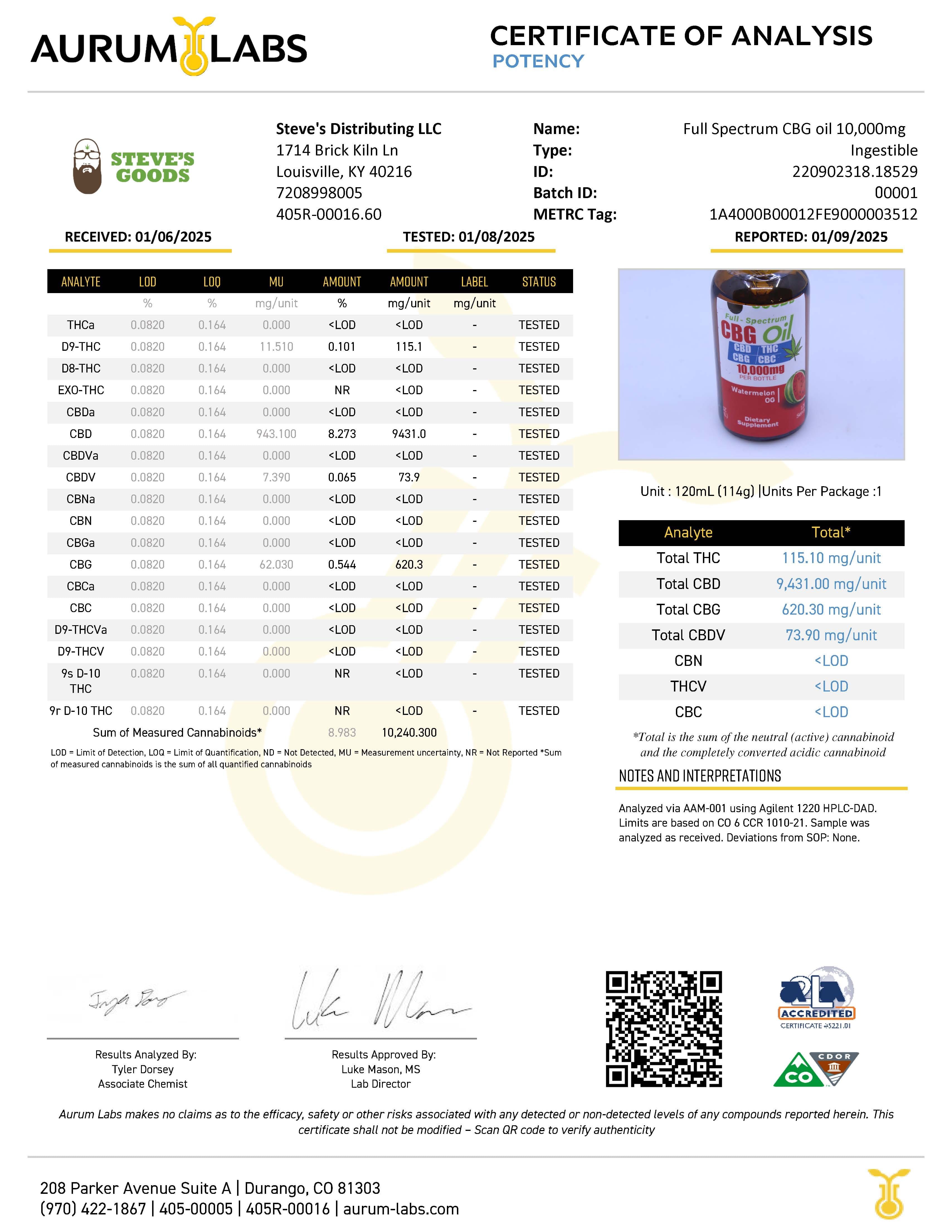 CBG Isolate — 99%+ Pure Cannabigerol Powder | Steve's Goods