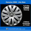 Volkswagen Jetta 2010-2014 / Passat 2012-2013 16" hubcap - Professionally Reconditioned