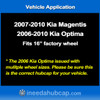 Kia Magentis 2007-2010 / Optima 2006-2010 16" hubcap - Professionally Reconditioned