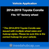 Toyota Corolla (2014-2019) 15" Hubcap - Professionally Reconditioned