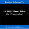 Nissan Altima 2019-2022 Replica Hubcap - 16" Black