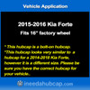 Kia Forte 16" Hubcap 2015-2016 - Professionally Reconditioned
