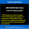 Kia Forte (2015-2016) 16" Hubcap - Professionally Reconditioned