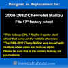Chevrolet Malibu 2008-2012 Replica Hubcap - 17-inch SIlver