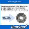 HubStar Hubcap Replacement for Ford Van (1998-2023) - 16-inch wheel, Silver (1 piece)