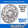 HubStar Hubcap Replacement for Ford Van (1998-2023) - 16-inch wheel, Silver (set of 4)